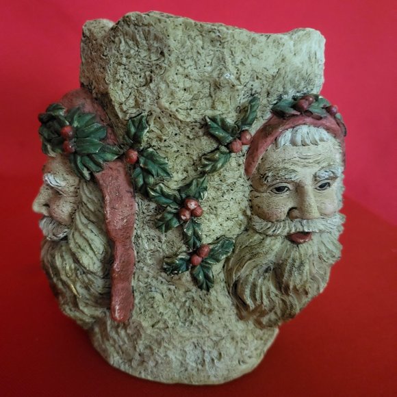 Vintage House of Lloyd Santa Father Resin Candle Holder 1995 - Picture 12 of 12